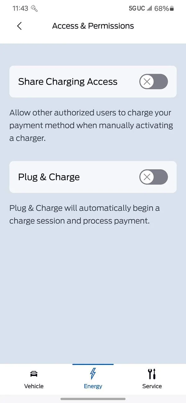 Ford Mustang Mach-E Plug and Charge Not Functioning 1000006990