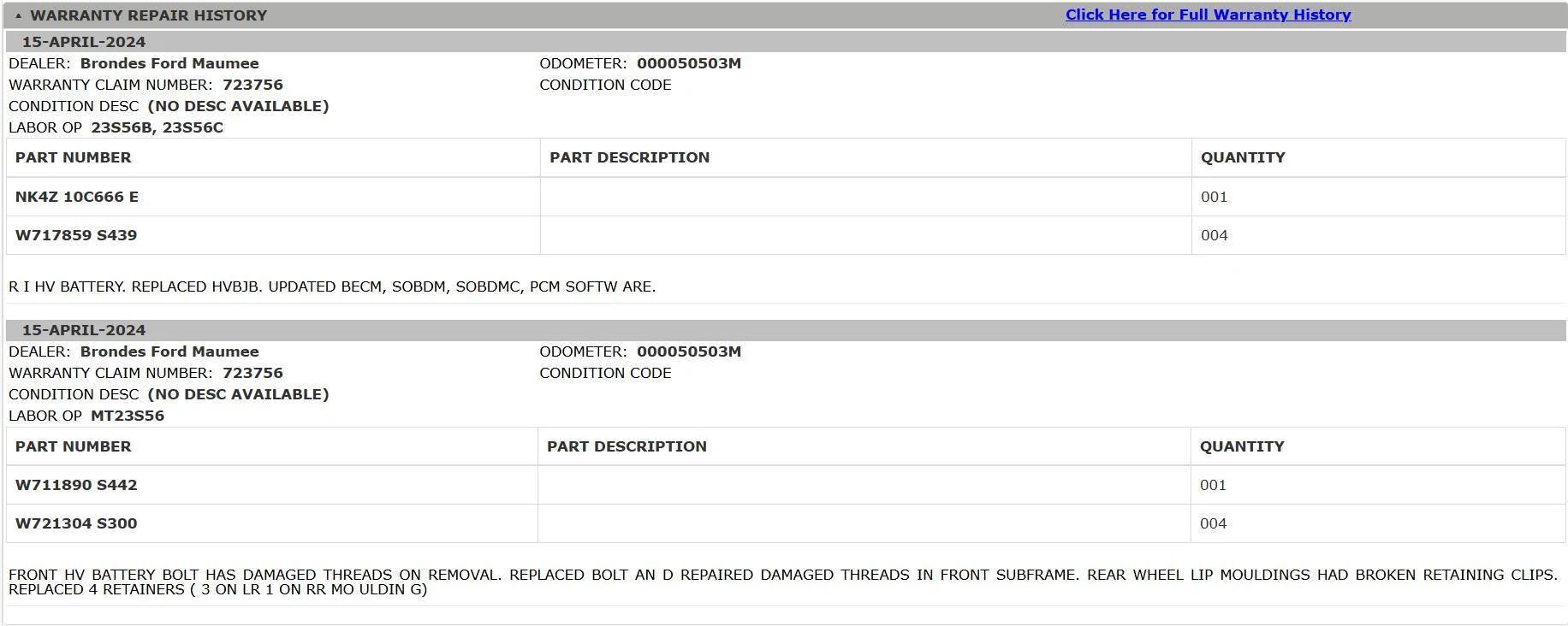 Ford Mustang Mach-E Private Party Used 2021 Mach E First Edition - Dealer Pre-Inspection Report (Attached) - Any Red Flags? Oasis 2