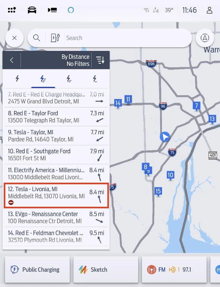 Ford Mustang Mach-E Announcing: Tesla Superchargers + Connected Navigation 06 - Incompatible Tesla In List
