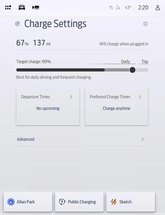 Ford Mustang Mach-E Announcing: Expanded Charge Settings – Take Control of Your Charge 01 - Charge Settings Not Plugged In