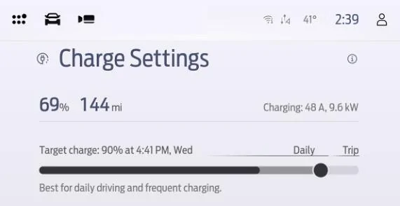 Ford Mustang Mach-E Announcing: Expanded Charge Settings – Take Control of Your Charge 02 - Live Charging AC Cro