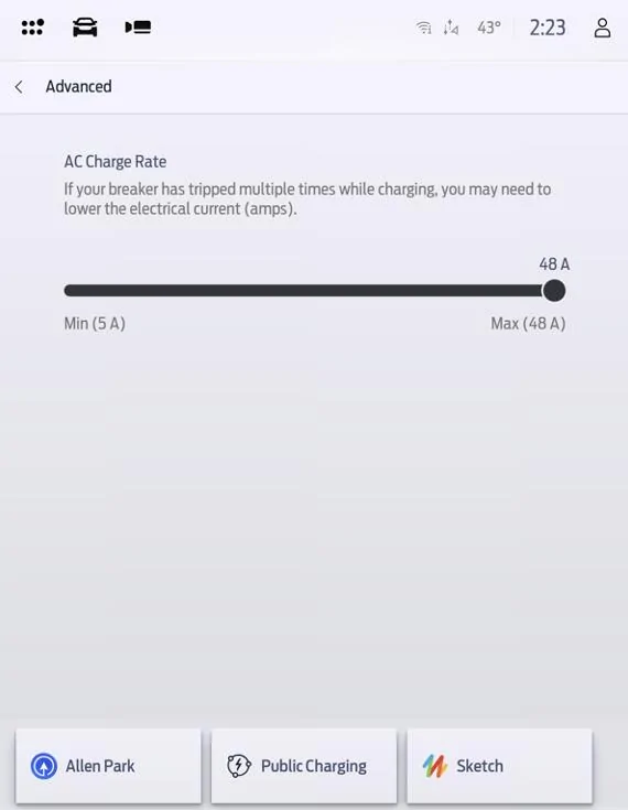 Ford Mustang Mach-E Announcing: Expanded Charge Settings – Take Control of Your Charge 05 - AC Charge Rat