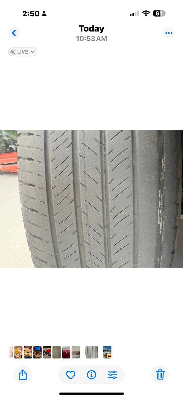 Ford Mustang Mach-E Tire wear front inside edge IMG_0863