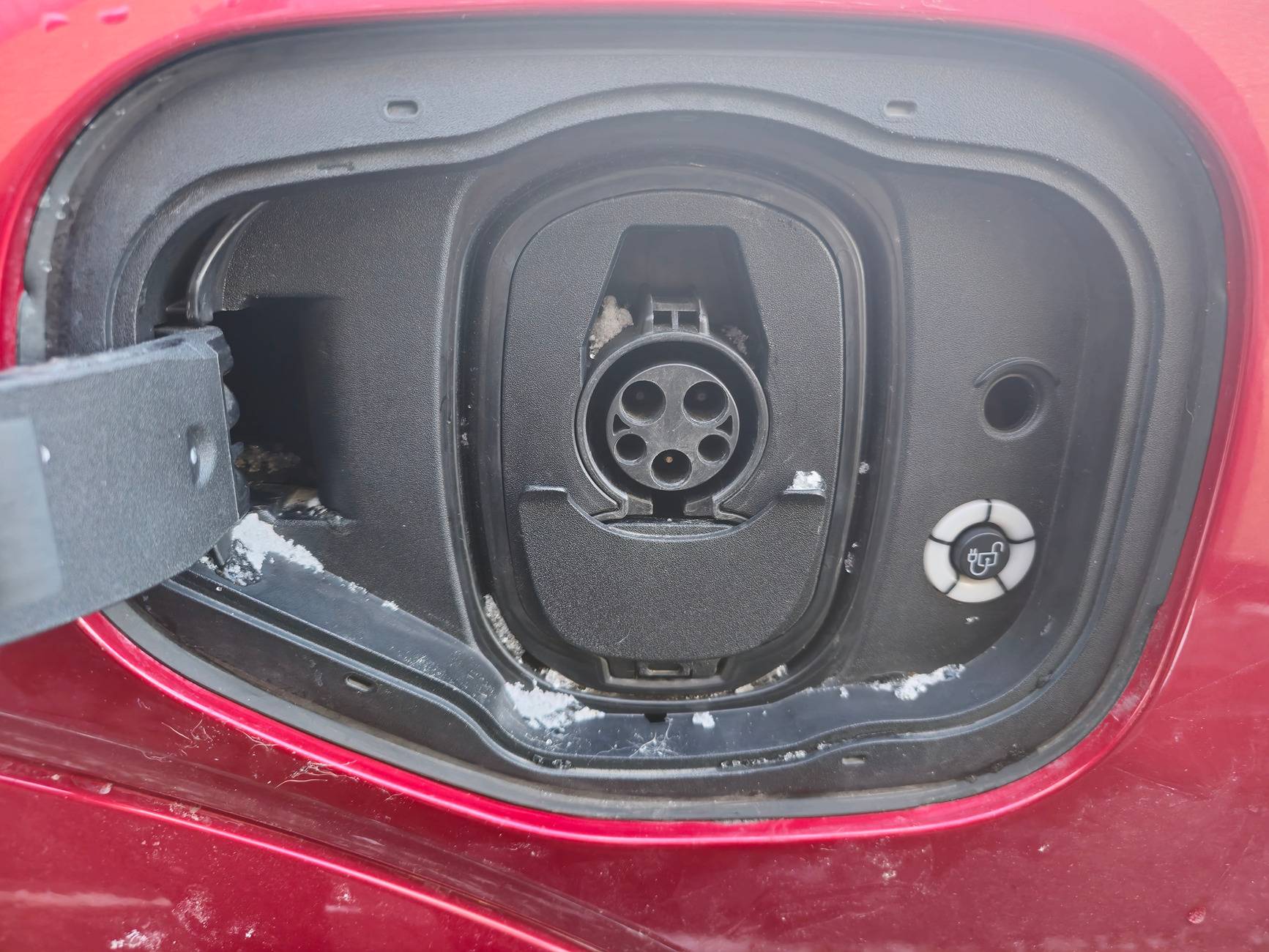 Ford Mustang Mach-E Charging Port Door Lock Fell Off 20250204_161759