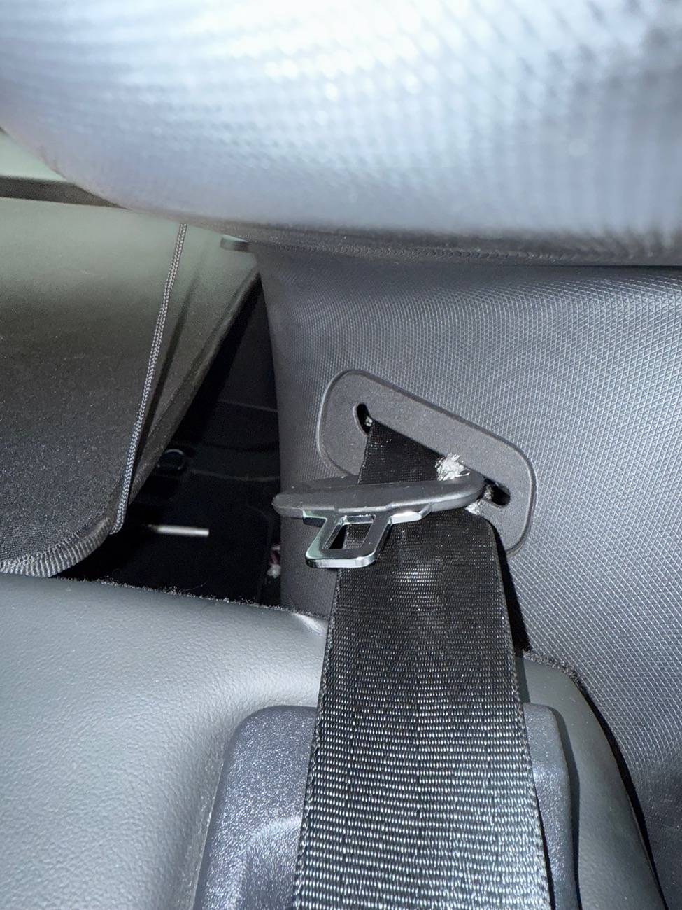 Ford Mustang Mach-E Seatbelt Damage IMG_5559