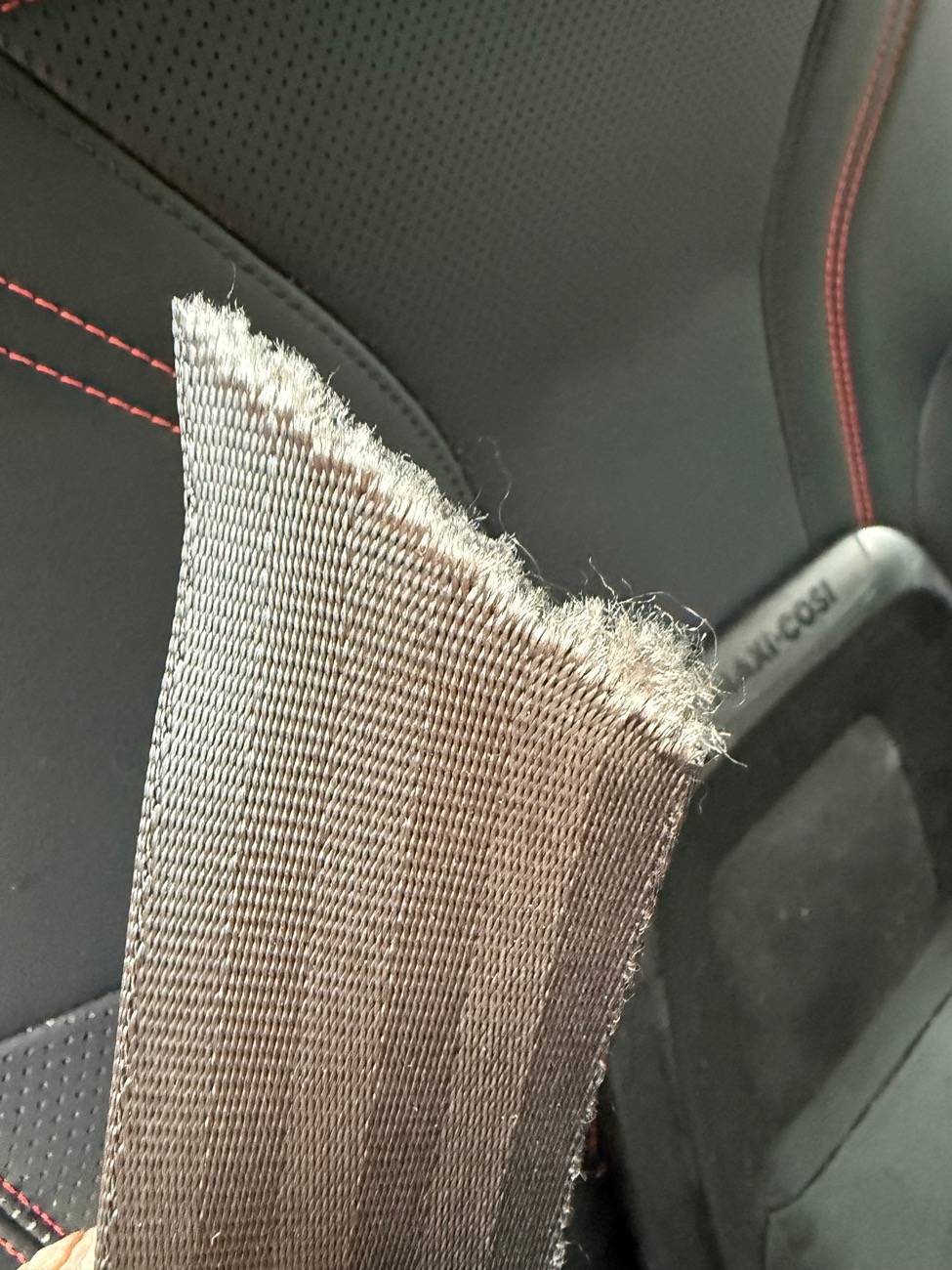 Ford Mustang Mach-E Seatbelt Damage IMG_5362