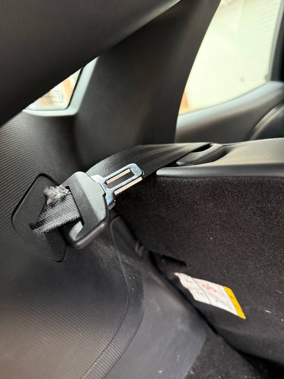 Ford Mustang Mach-E Seatbelt Damage IMG_5561