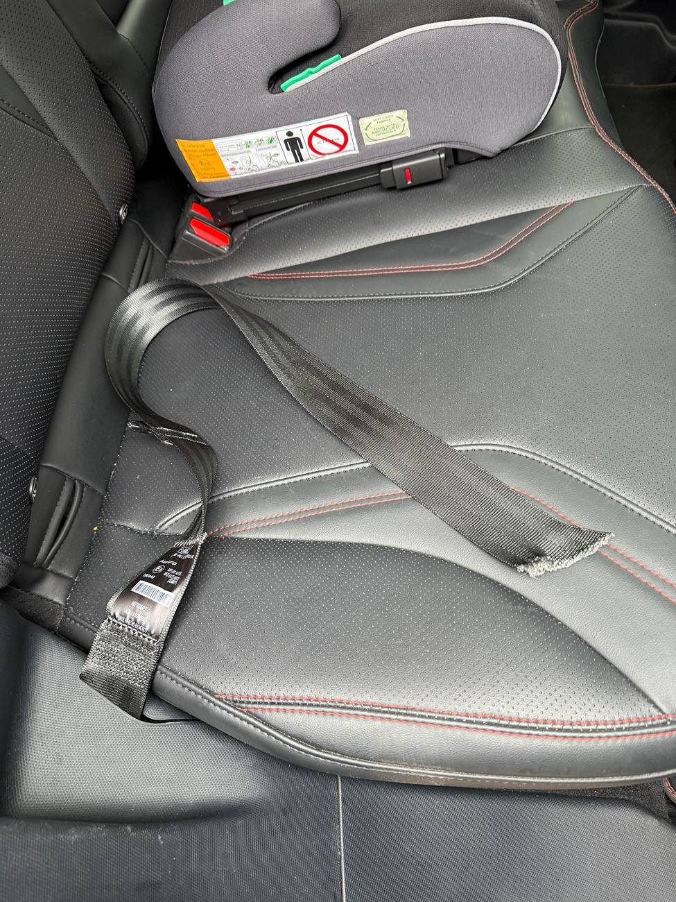 Ford Mustang Mach-E Seatbelt Damage IMG_5566