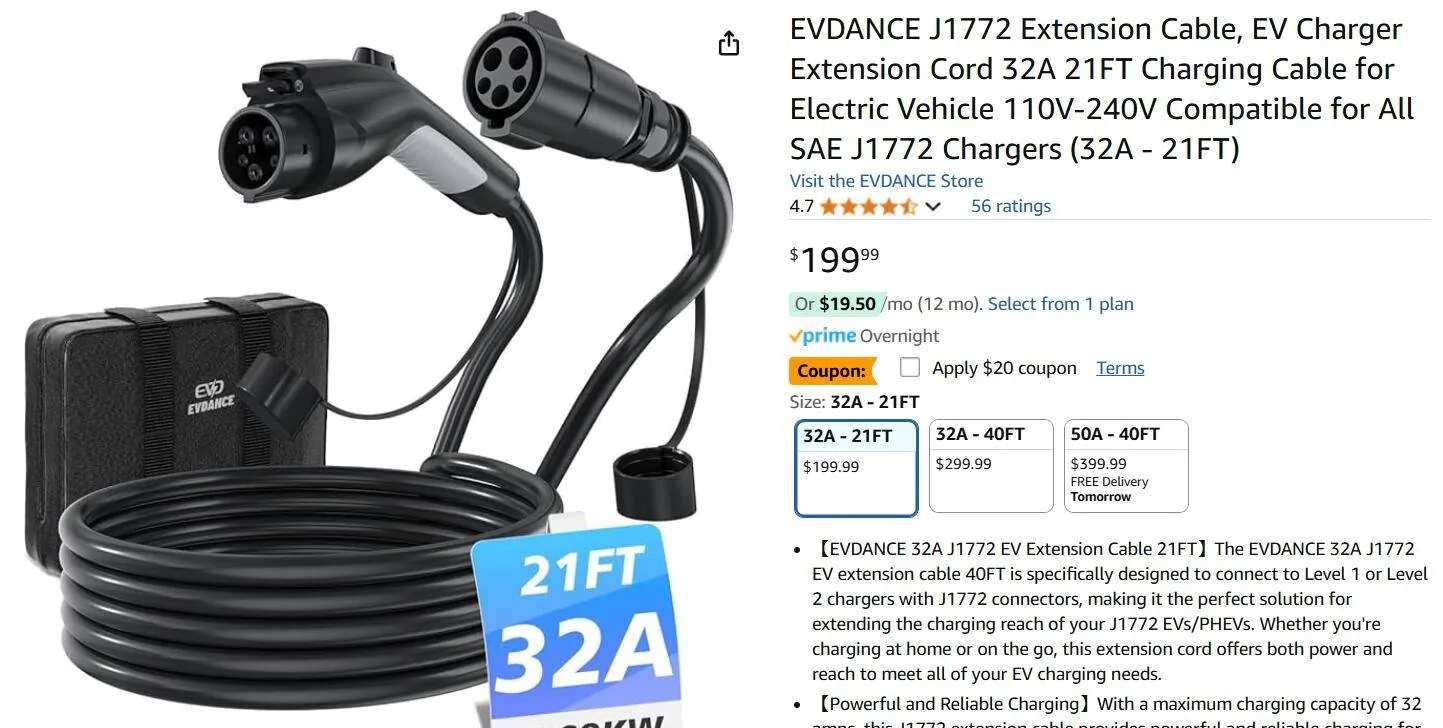 Ford Mustang Mach-E LVL 1 Charging with EV Extension Cable - "Charge Error" 1739304852611-fv