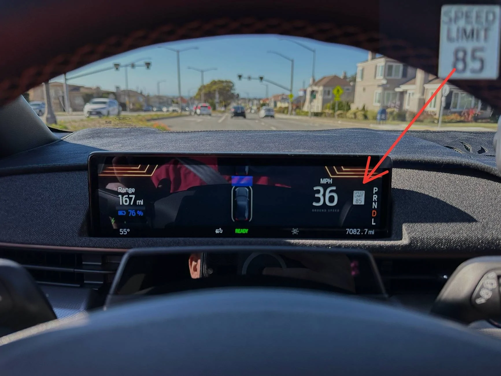 Ford Mustang Mach-E Adaptive cruise control Not reading speed signs IMG_1396