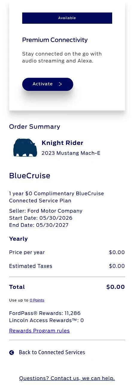 Ford Mustang Mach-E Free year of Blue Cruise 1000037973