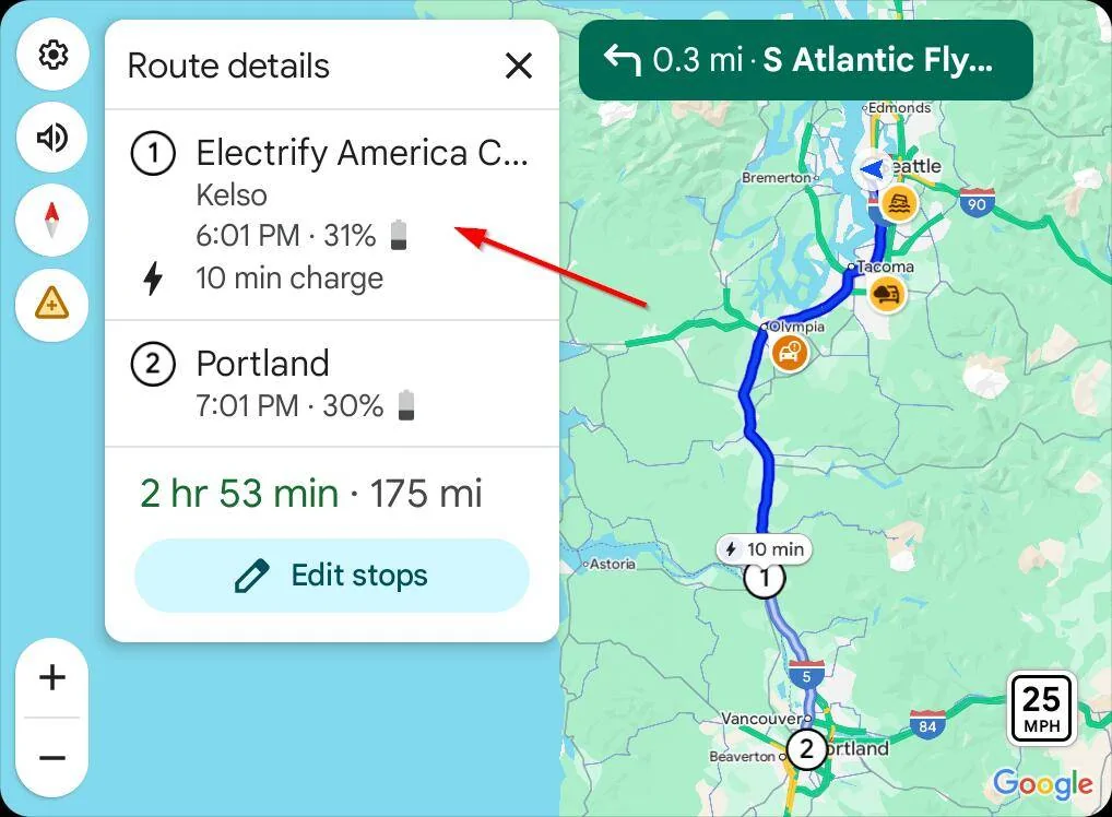 Ford Mustang Mach-E How to enable routing to NACS chargers in Google Maps on Android Auto NACS1