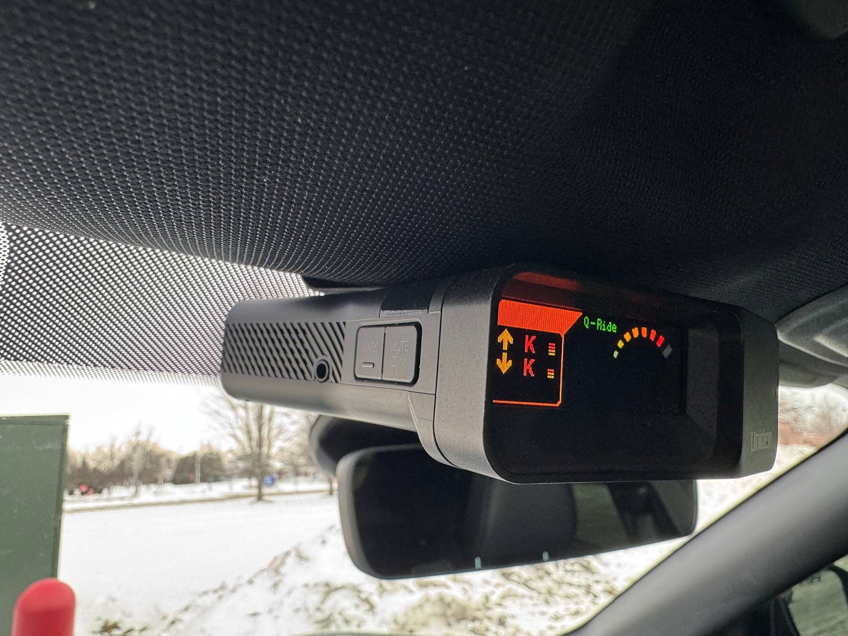Ford Mustang Mach-E Radar detector mounting locations ideas IMG_2891