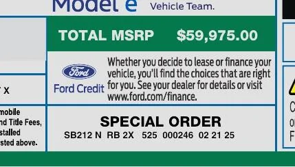 Ford Mustang Mach-E List of 2025 Orders and Times 1740422344846-y7