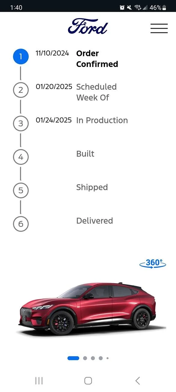 Ford Mustang Mach-E List of 2025 Orders and Times Screenshot_20250226_134004_Chrome Beta