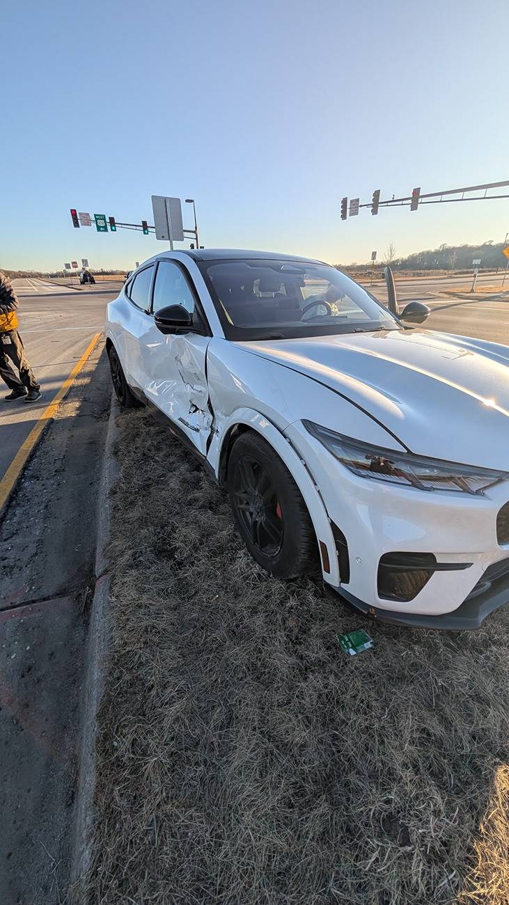 Ford Mustang Mach-E Wife got t-boned - totaled? (Update - Totaled) 1000005137