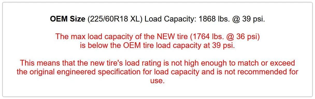 Ford Mustang Mach-E Load rating 100 tires meet spec, why are 104 "required"? Screenshot 2025-02-27 045723