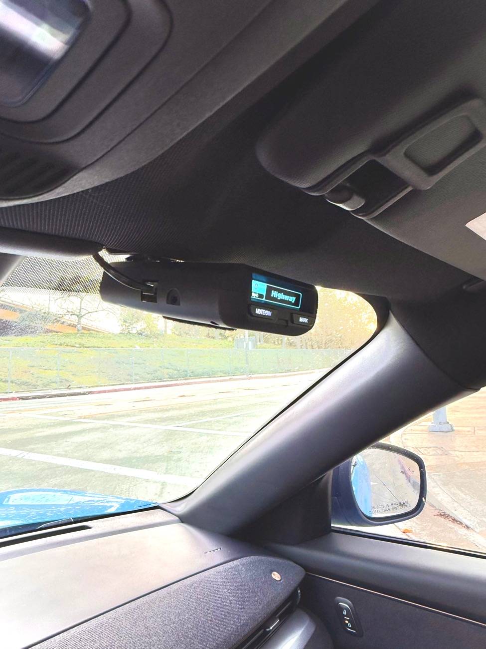 Ford Mustang Mach-E Radar detector mounting locations ideas IMG_9750
