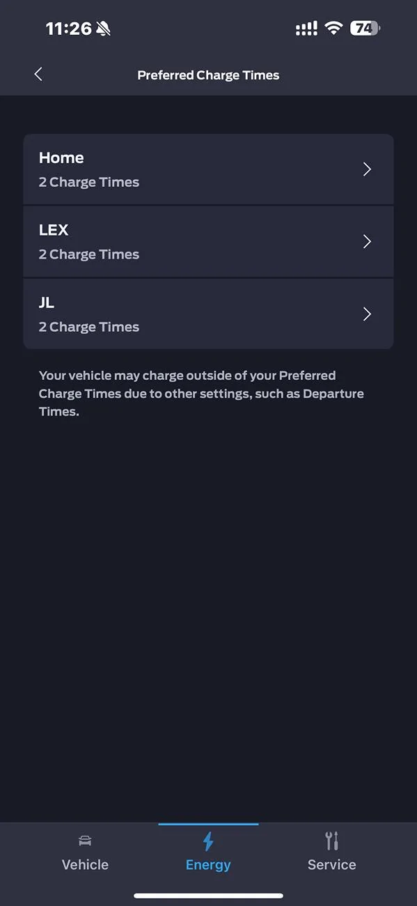Ford Mustang Mach-E Adding charge location in the FordPass app. IMG_9020