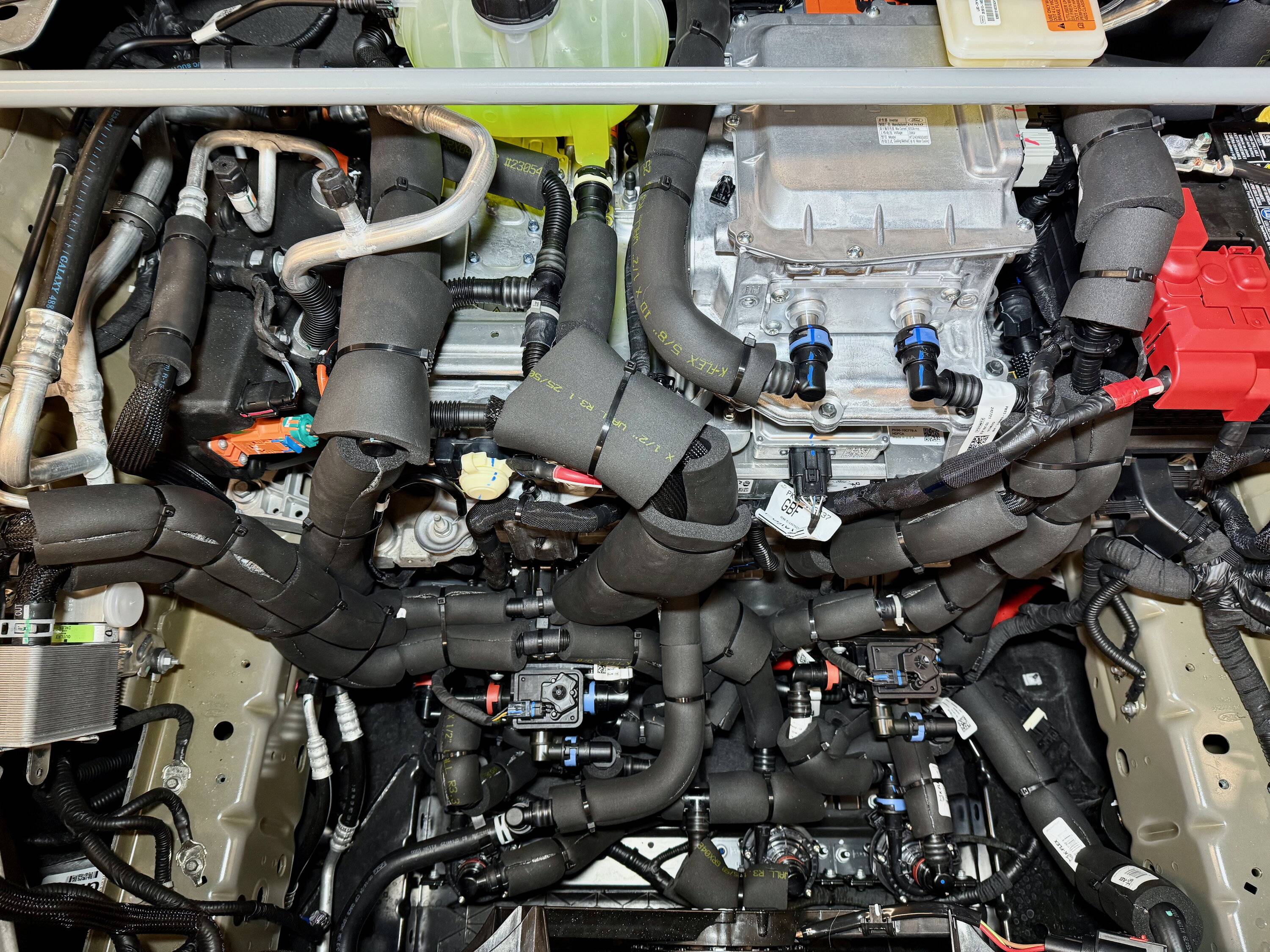Ford Mustang Mach-E Insulating HVB Pack Bottom & Heating/Cooling Hoses IMG_4213
