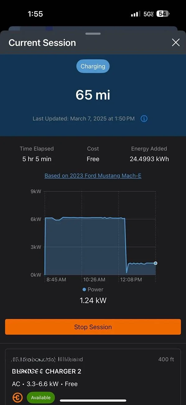 Ford Mustang Mach-E Charging rate slow down. IMG_7872