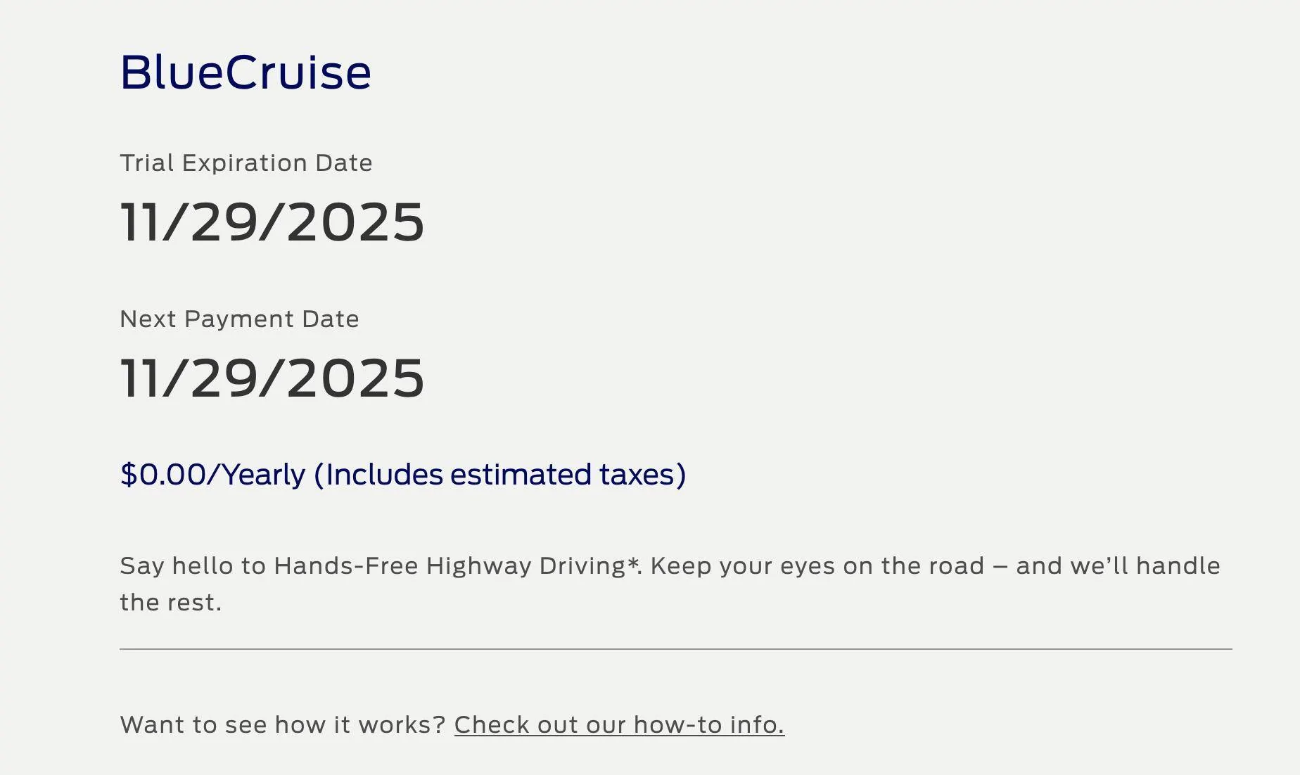 Ford Mustang Mach-E Free BlueCruise renewal? 1741534570902-gf