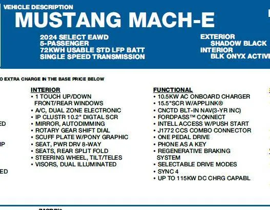 Ford Mustang Mach-E Standard LFP battery max charging speeds 1741705165698-o6