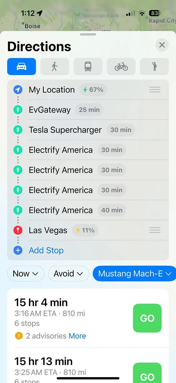 Ford Mustang Mach-E Apple Maps EV Routing in CarPlay – Now Including Tesla Superchargers IMG_9968