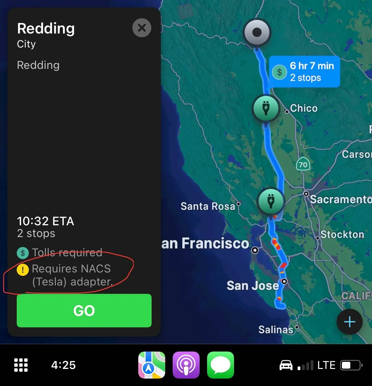 Ford Mustang Mach-E Apple Maps EV Routing in CarPlay – Now Including Tesla Superchargers IMG_6462