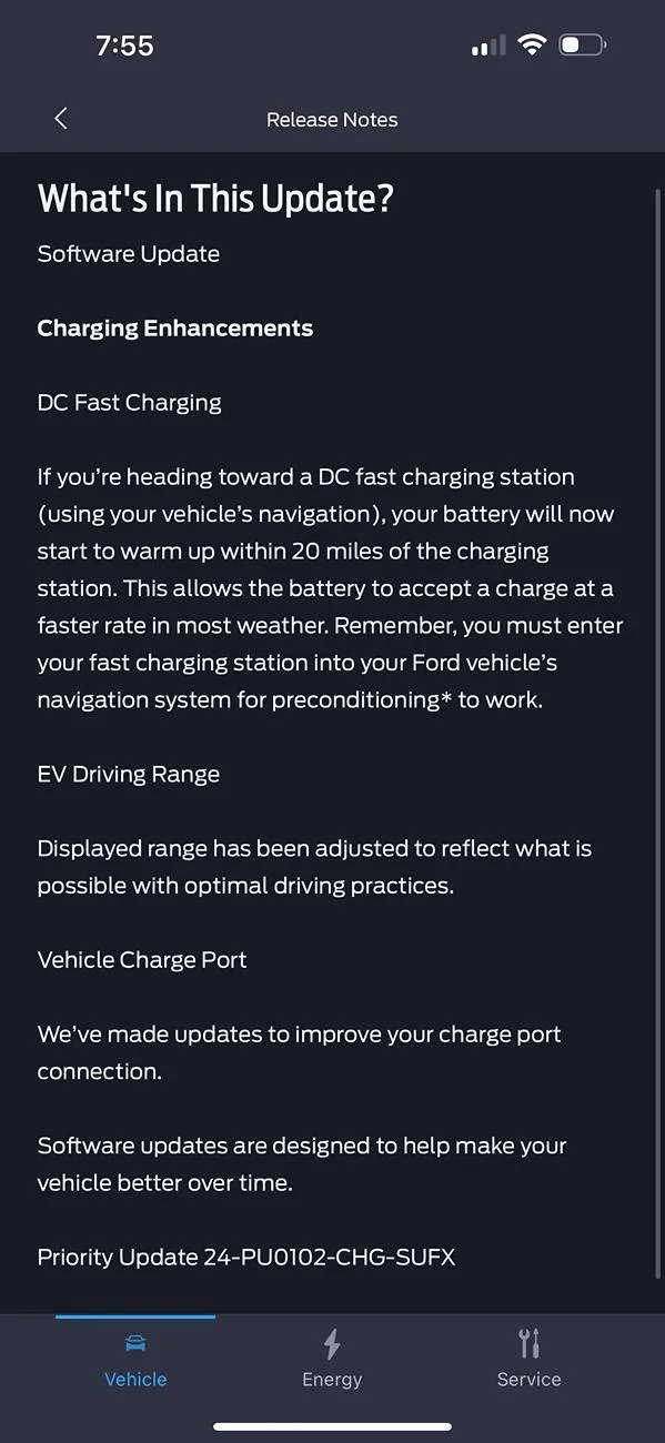 Ford Mustang Mach-E Latest Power UP Updates I've Received As At 02/06/2025 IMG_0262