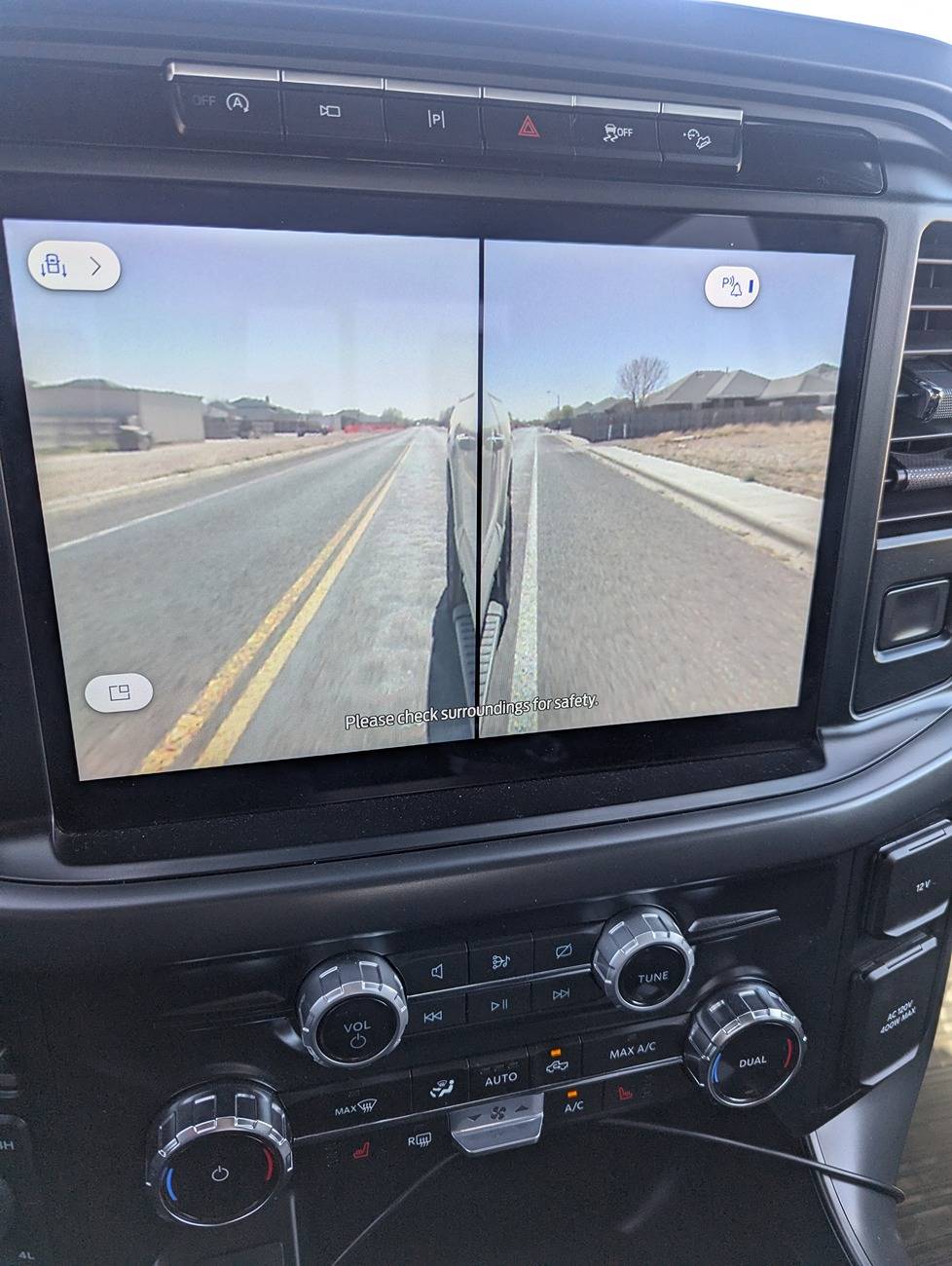 Ford Mustang Mach-E Rearview camera view available while driving 1000008830