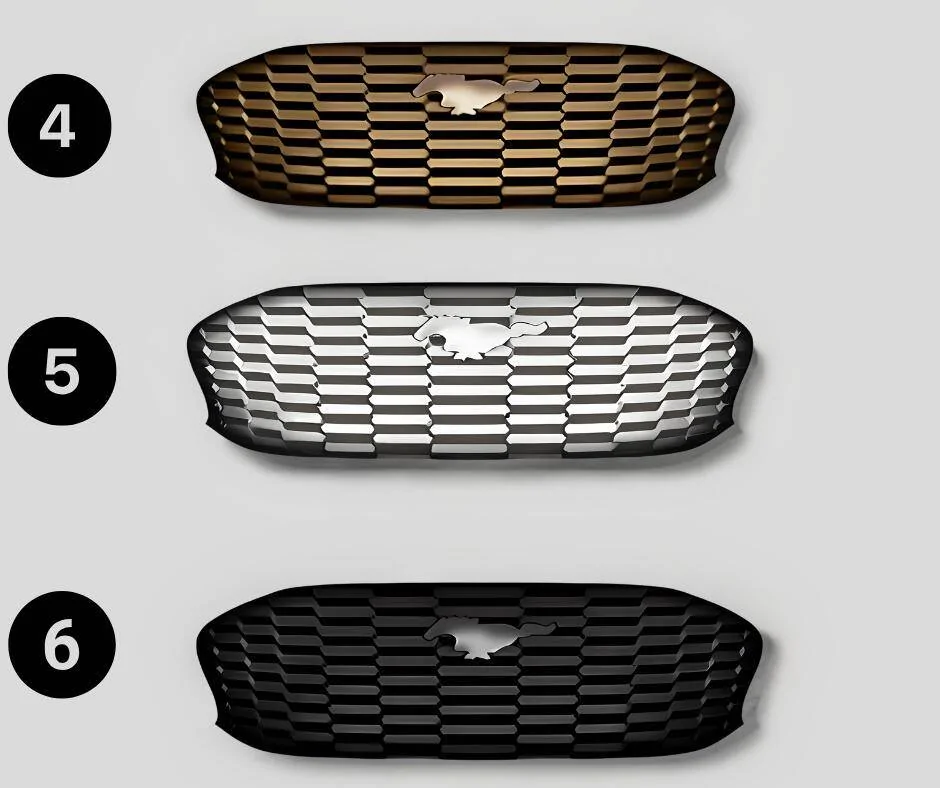 Ford Mustang Mach-E REAL NON GT´s GRILL ... grill 3d printed grelhas2