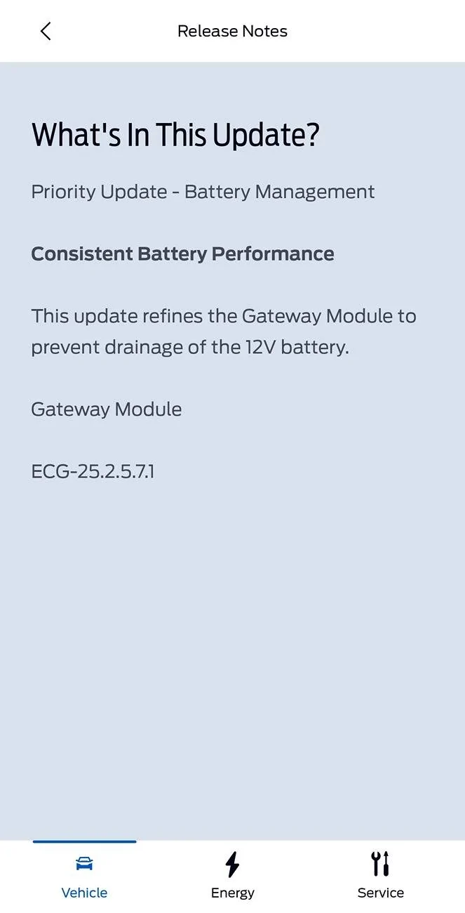 Ford Mustang Mach-E EA Users still receiving new OTA software updates? 1000008073