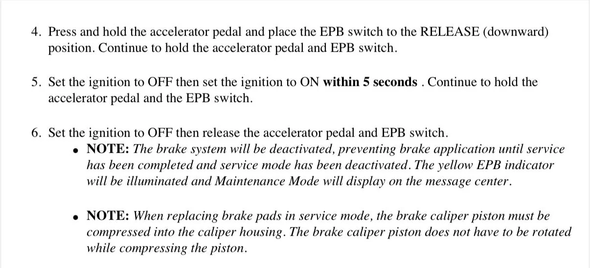 Ford Mustang Mach-E Brake Service Mode How-To IMG_0510