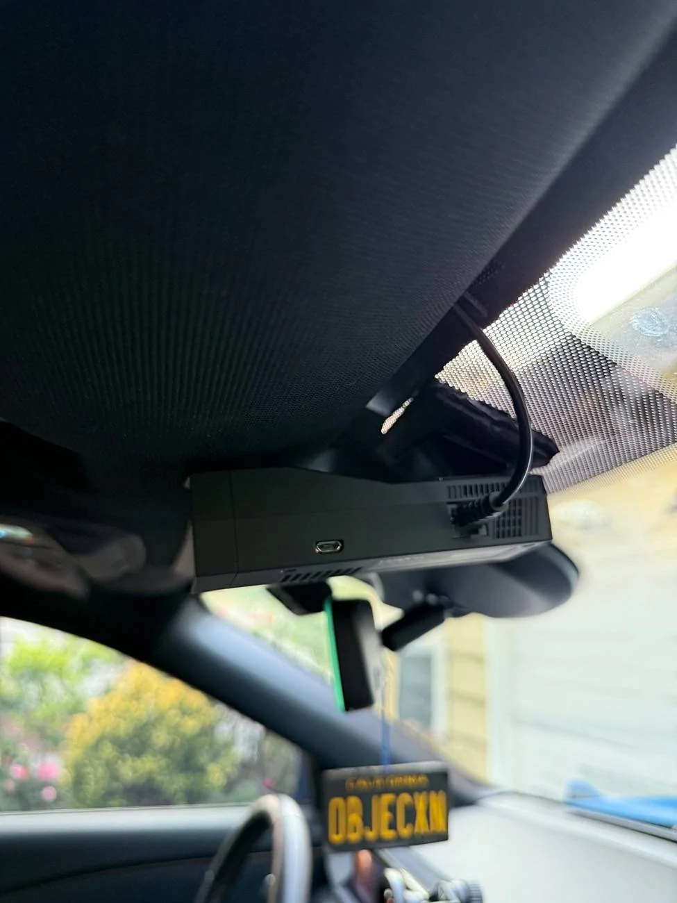 Ford Mustang Mach-E Radar detector mounting locations ideas IMG_0781