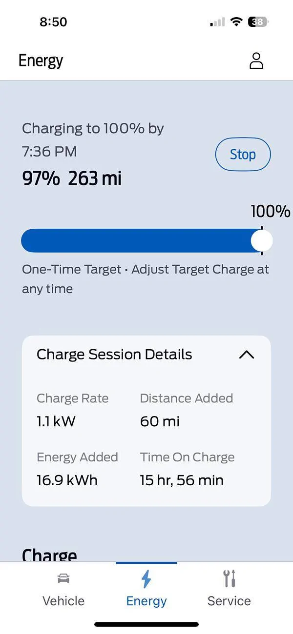 Ford Mustang Mach-E FordPass - Incorrect charge completion times IMG_4540