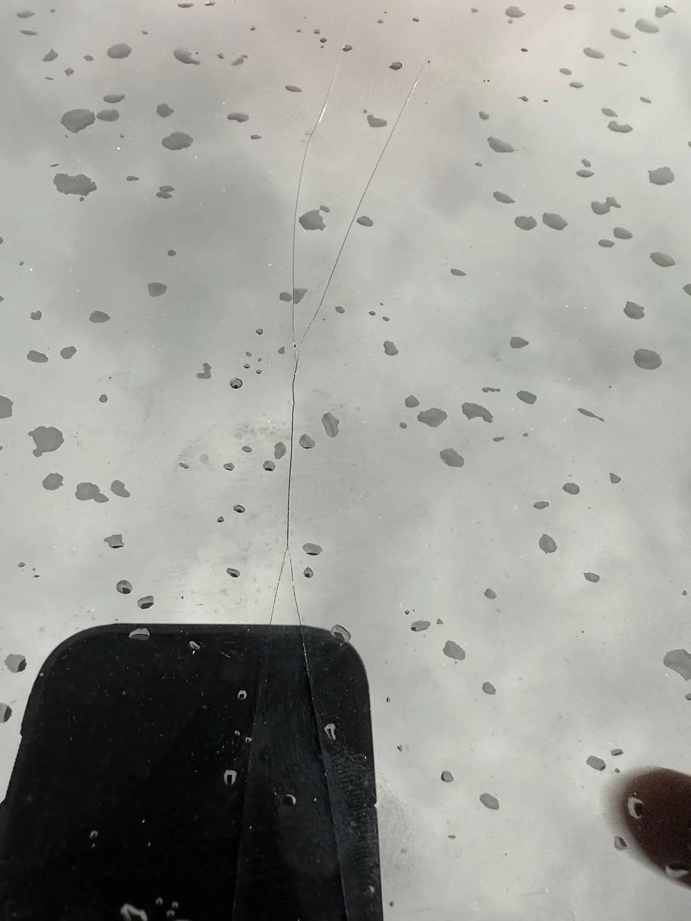 Ford Mustang Mach-E Cracked glass roof IMG_1199