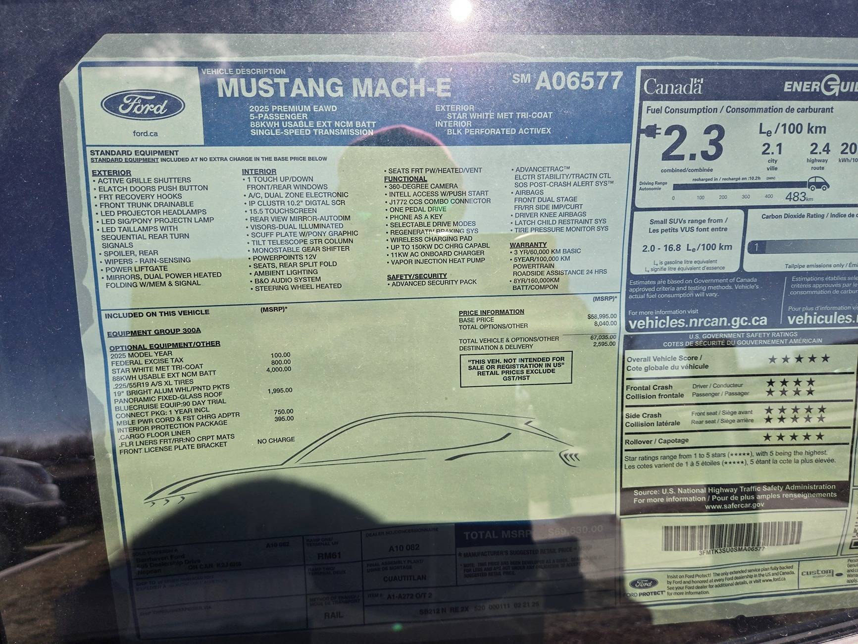 Ford Mustang Mach-E List of 2025 Orders and Times 20250420_111957