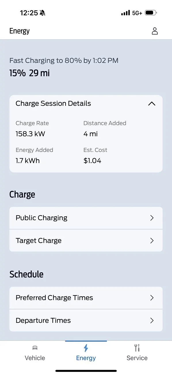 Ford Mustang Mach-E Lower Charge rates at Tesla stations IMG_4598