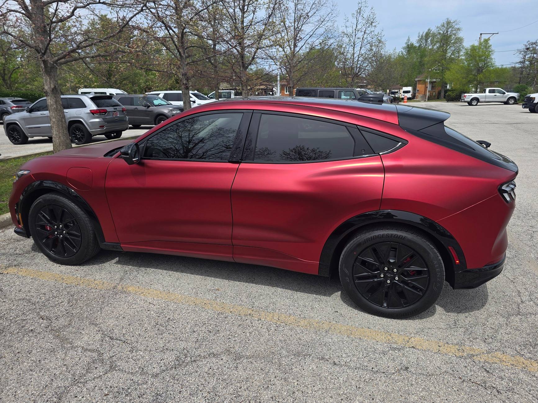 Ford Mustang Mach-E Blindspot detection error. 20250429_133557