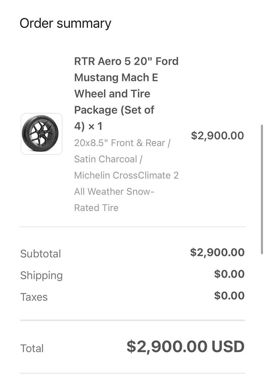 Ford Mustang Mach-E RTR Wheels and Cross Climates for sale IMG_4468
