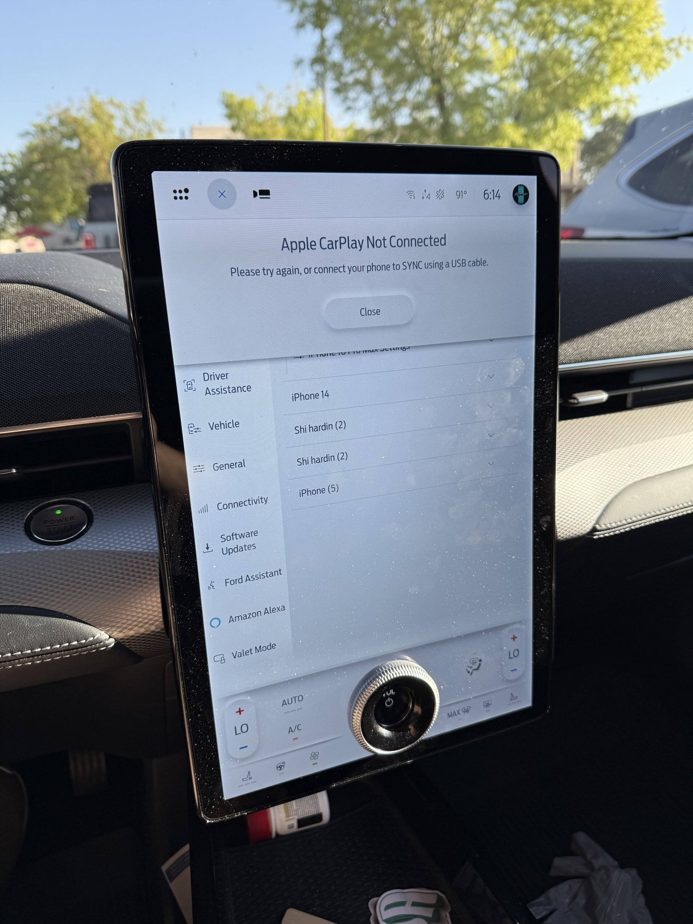 Ford Mustang Mach-E Wireless CarPlay Connectivity issues IMG_3378