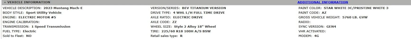 Ford Mustang Mach-E Load rating 100 tires meet spec, why are 104 "required"? load