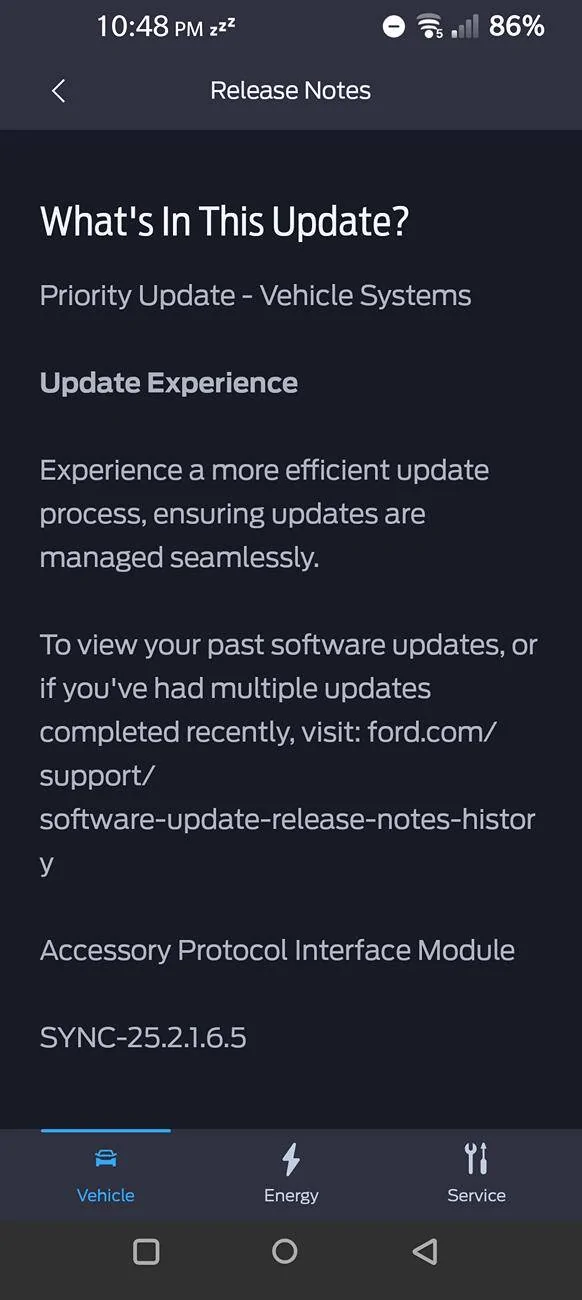 Ford Mustang Mach-E First Software update, finally Screenshot_20250527-224854_FordPass