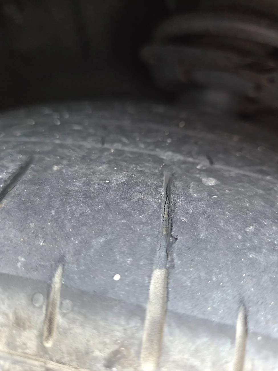 Ford Mustang Mach-E 17k miles and tires look like this? 20250601_180344