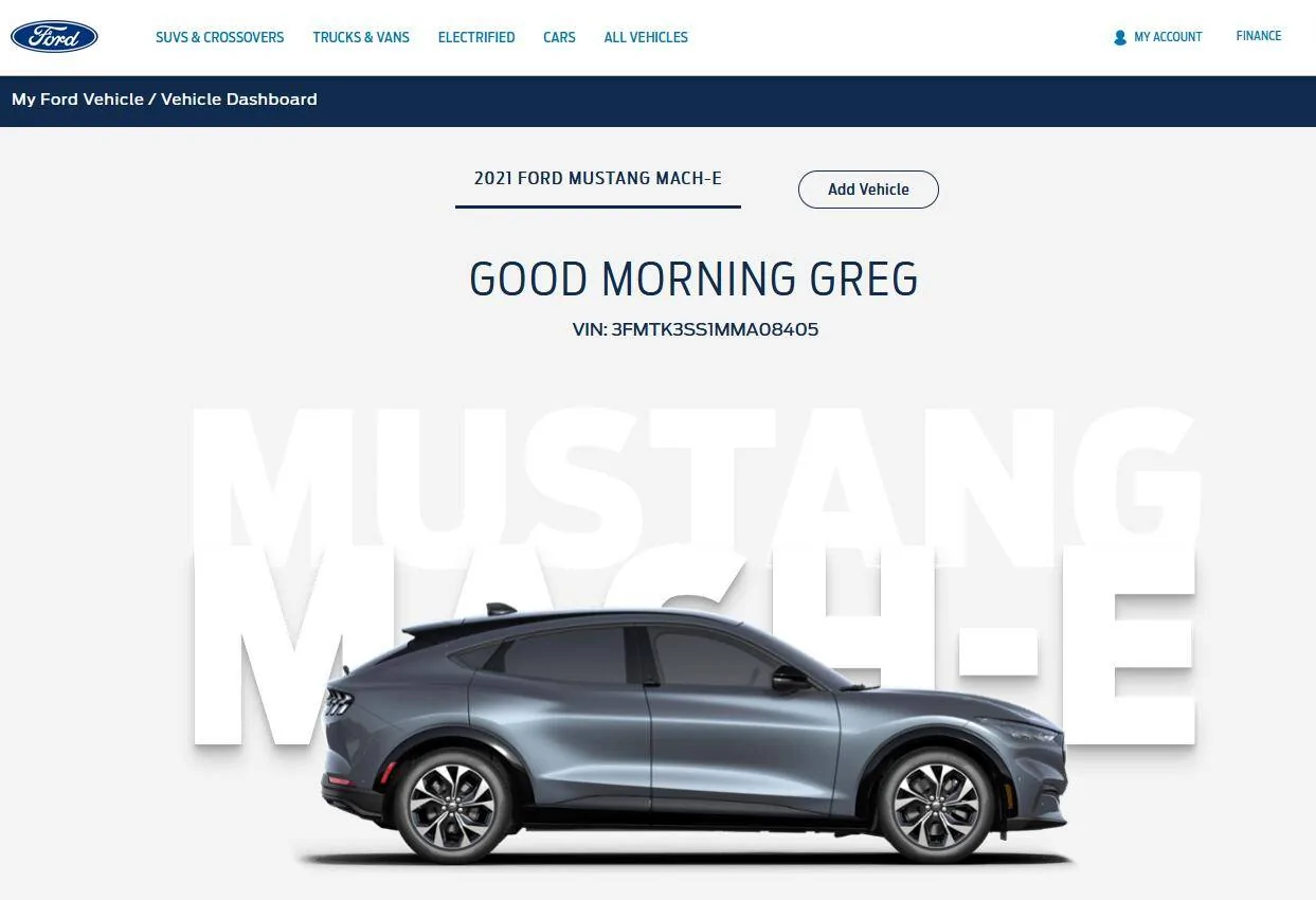 Ford Mustang Mach-E How are you accessing Owners portal 1612895762638