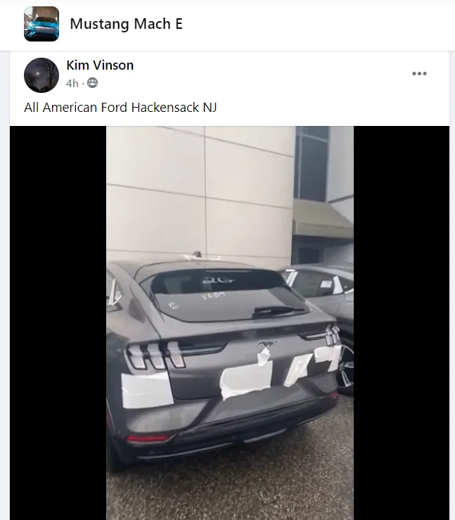 Ford Mustang Mach-E All things NJ Deliveries 1612925130224