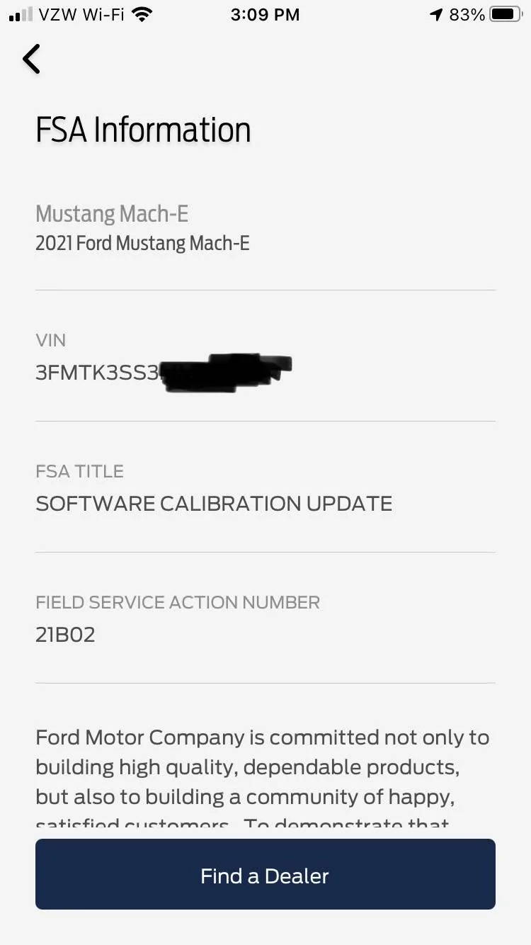 Ford Mustang Mach-E FSA Field Service Action No. 21B02 (Recall?) -- "Software Calibration Update" 6f5a5d50-fa41-4e50-a11f-5011061a277d-jpeg