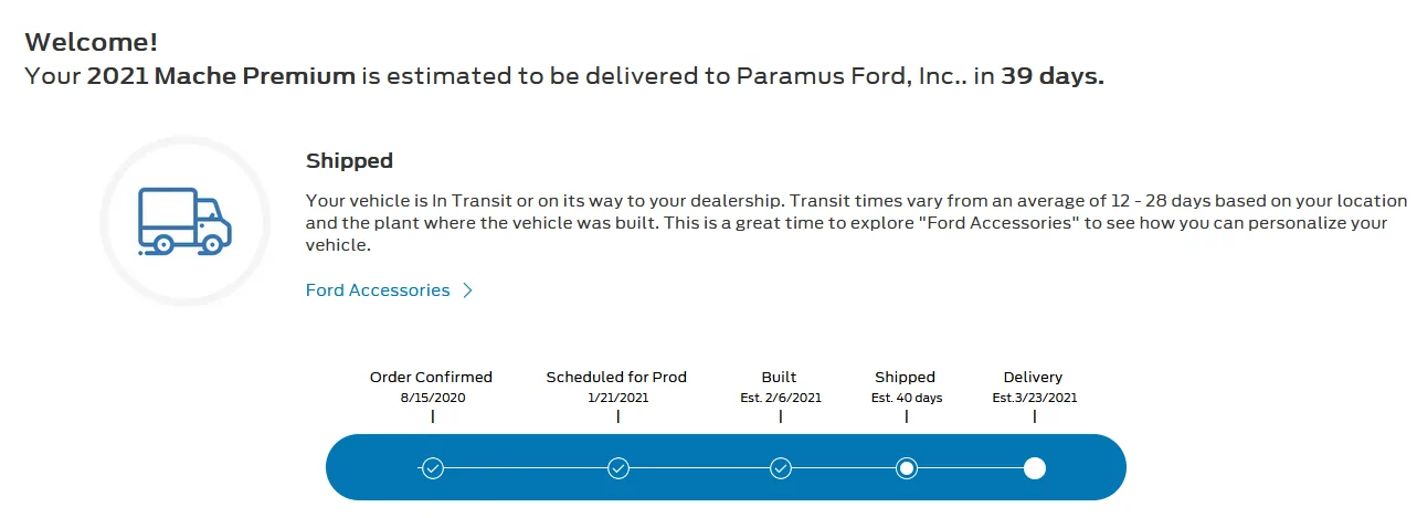 Ford Mustang Mach-E All things NJ Deliveries 1613148025875