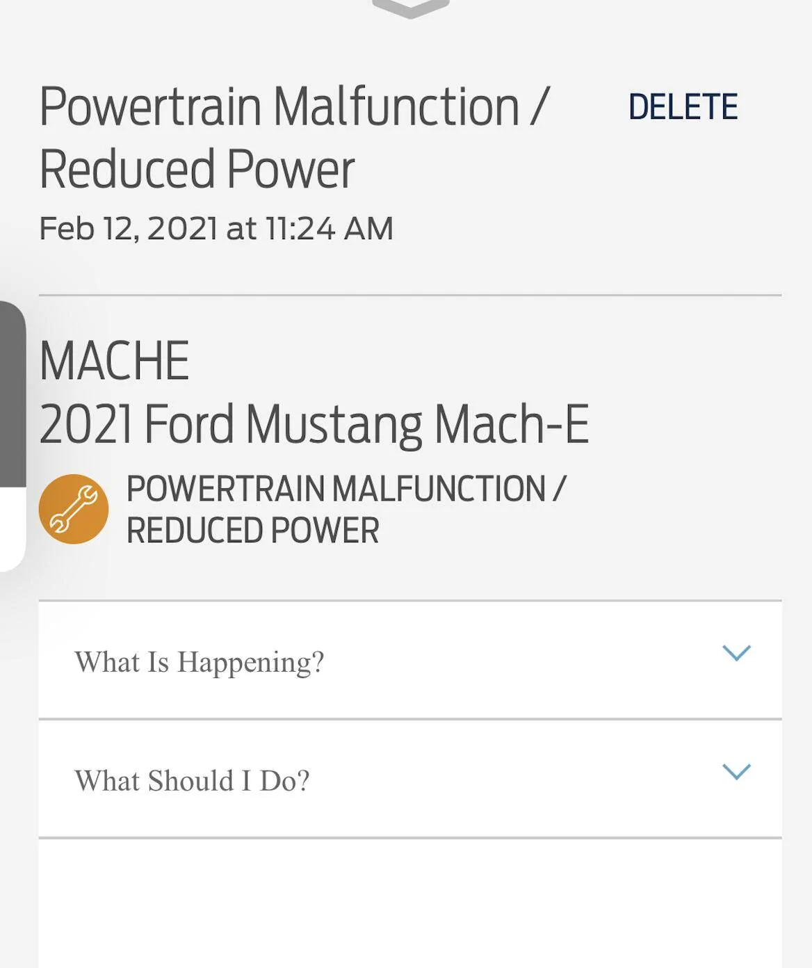 Ford Mustang Mach-E RR FE - POWERTRAIN FAULT  - Update 3/26 - Issue Identified Screen Shot 2021-02-12 at 5.29.55 PM
